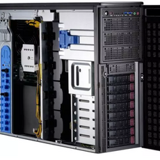 Платформа Supermicro 4U SYS-7049GP-TRT, до двух процессоров Intel Scalable, DDR4, 8x3,5" HDD SATA, 2x10Gbase-T, до четырех графических ускорителей - CNSS
