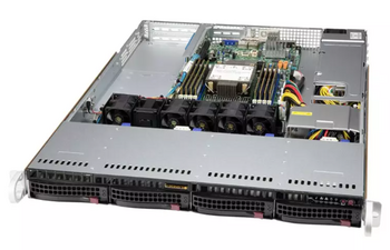 Платформа Supermicro 1U SYS-510P-WTR Один процессор Intel Xeon Scalable, DDR4, 4x3,5" HDD SATA, 2x10GBase-T - CNSS