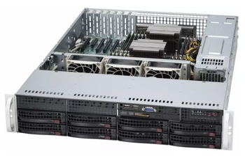 Платформа Supermicro 2U SYS-6029P-TRT, Два процессора Intel Xeon Scalable, DDR4, 8x3,5" HDD SATA, 2x10GBase-T - CNSS